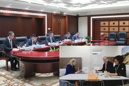 中国进出口银行董事长陈怀宇视频会见英国出口融资署首席执行官蒂姆·瑞德